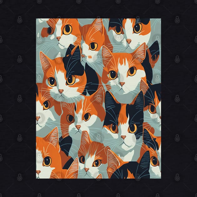Colorful Cat Pattern by Banyu_Urip